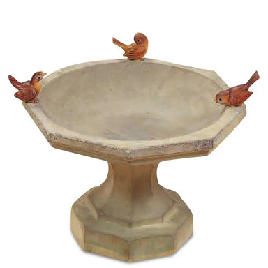 Giannini Garden Outdoor Fountains Giannini Garden Octo Bird Bath Outdoor Cast Stone 433