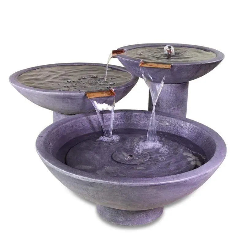 Giannini Garden Outdoor Fountains Scottsdale / Greystone / 34"H x 68"W x 55"D Giannini Garden Scottsdale Greystone Concrete Outdoor Fountain 1749