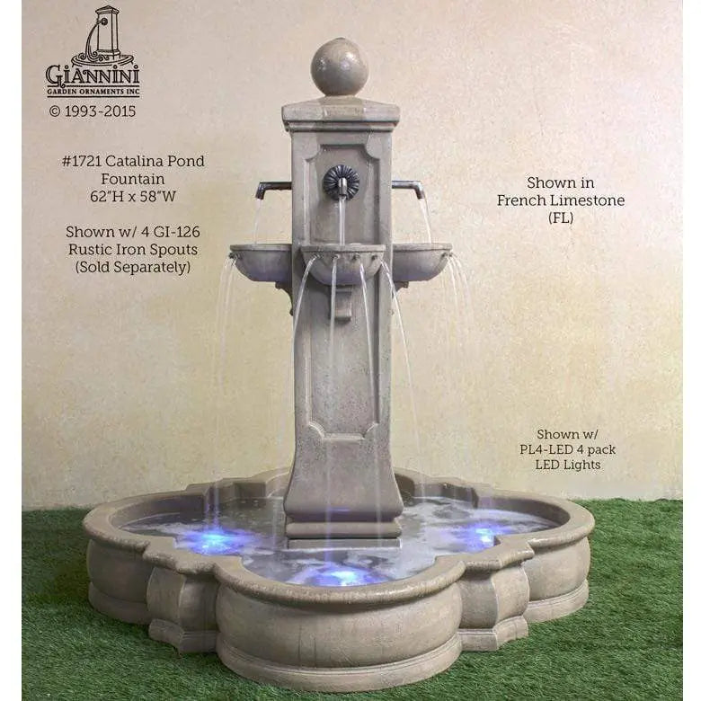 Giannini Garden Submersible Led Lights With Color Plates And Transformer PL4LED