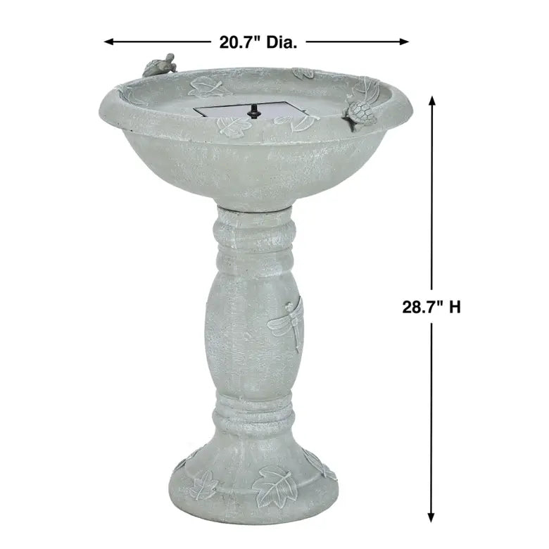 Smart Solar Country Gardens IntelliSOLAR Birdbath with Remote 20622024 20622R01