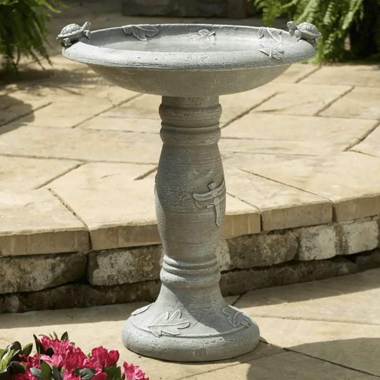 Smart Solar Outdoor Fountains Country Gardens Traditional Birdbath / 18.5" Diameter x 23" High Smart Solar Country Gardens Traditional Birdbath 70023