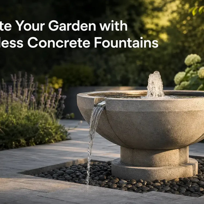 Elevate Your Garden with Timeless Concrete Fountains