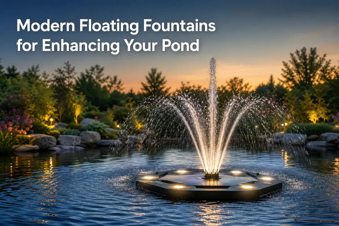 Modern Floating Fountains for Enhancing Your Pond