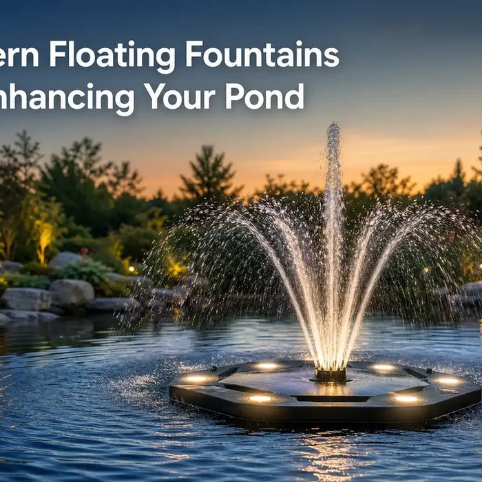 Modern Floating Fountains for Enhancing Your Pond