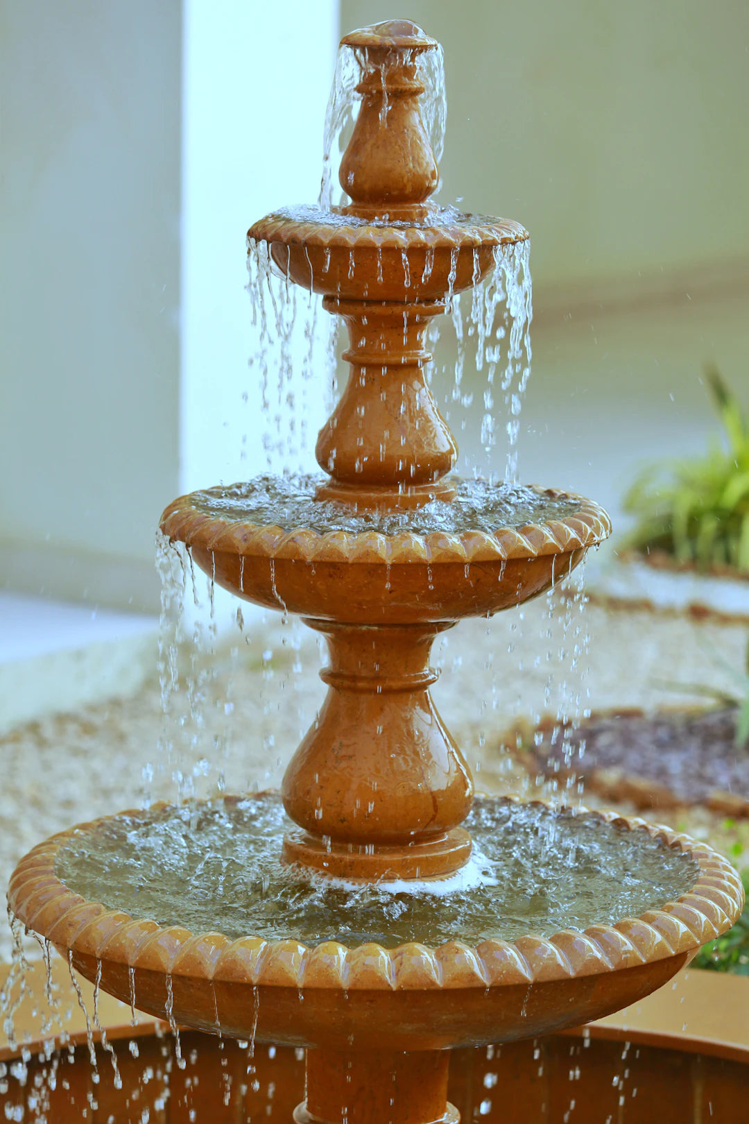 Stylish Cast Stone Tiered Fountains for Outdoor Spaces