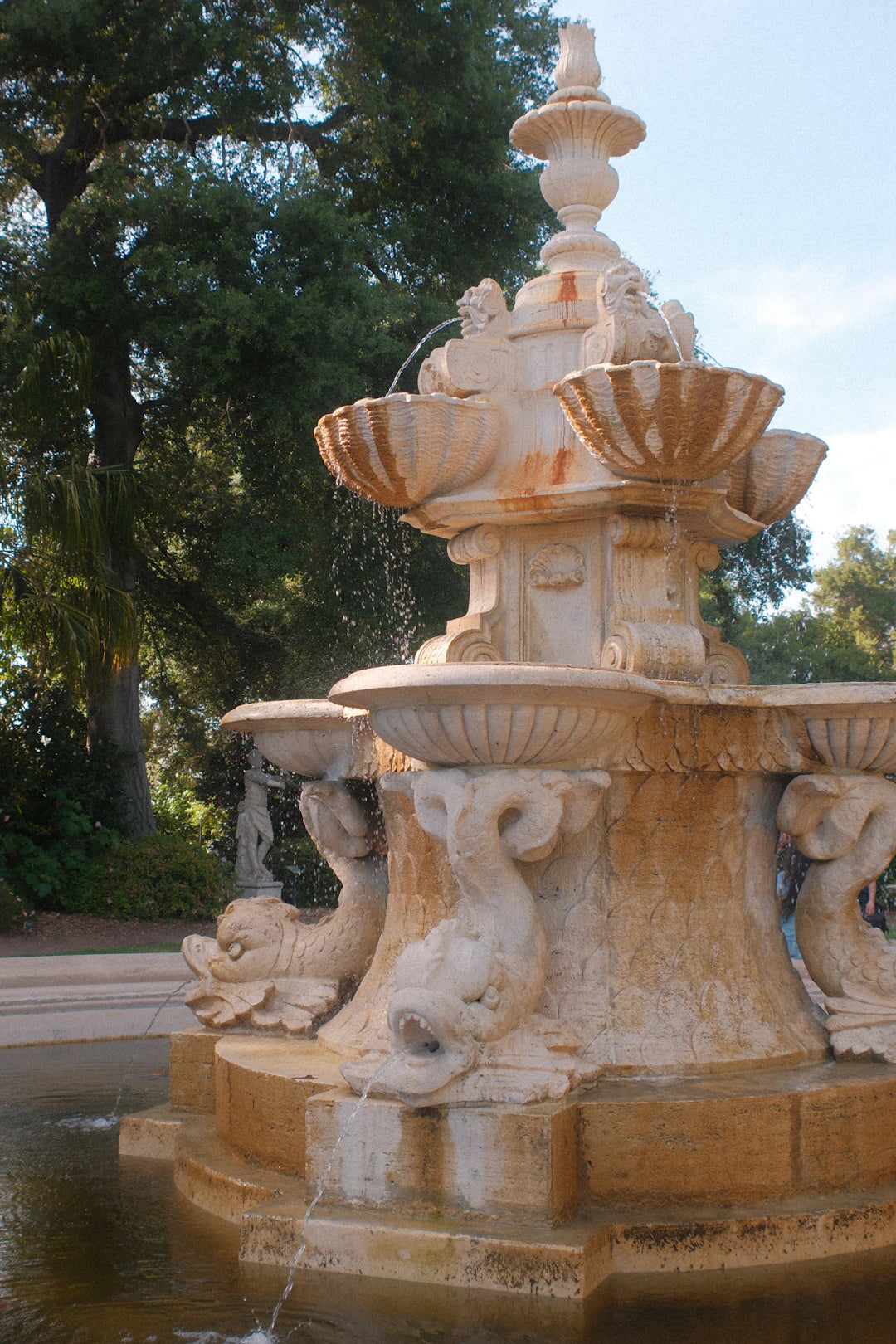 Elegant Cast Stone Fountains for Garden Serenity
