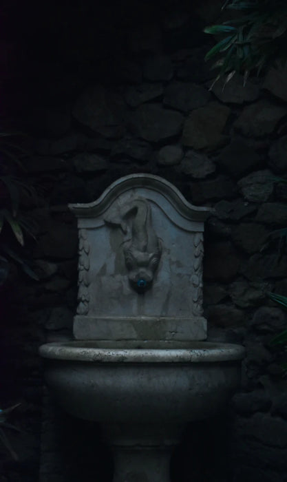 Elegant Wall Fountains Crafted from Durable Cast Stone