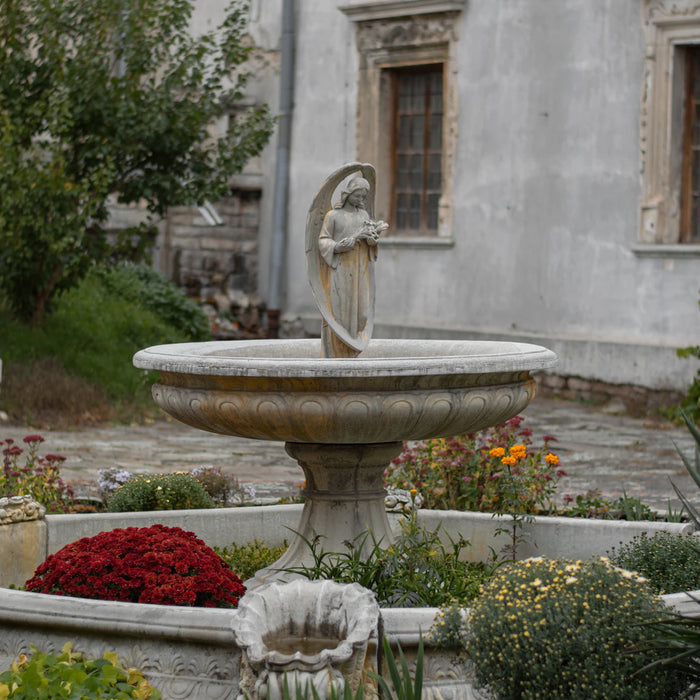 Elegant Cast Stone Outdoor Fountains to Enhance Gardens