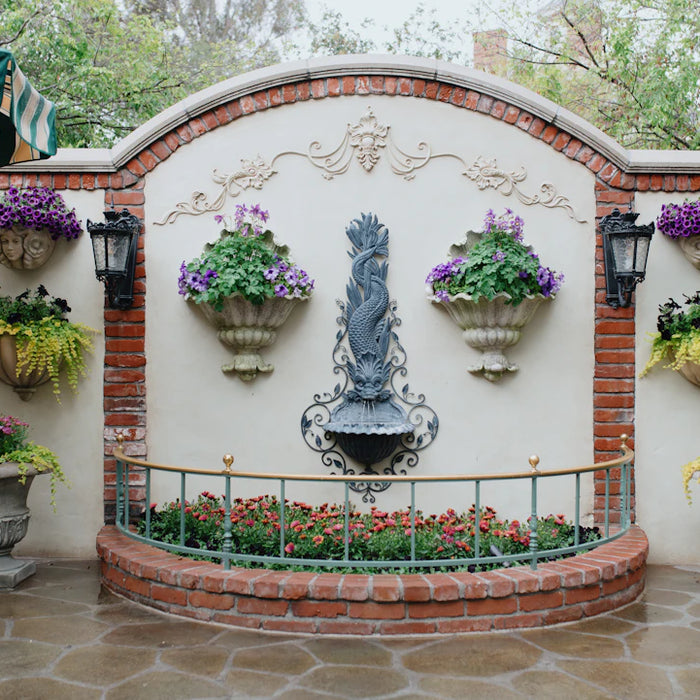 Elegant Cast Stone Wall Fountains for Outdoor Spaces