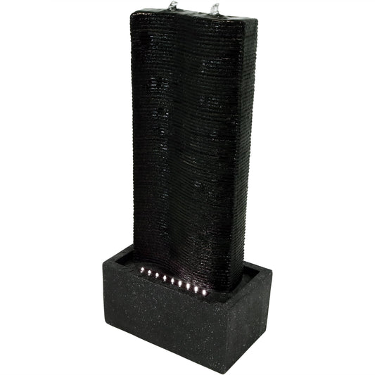 Sunnydaze 31" Rippling Tower Outdoor Water Fountain