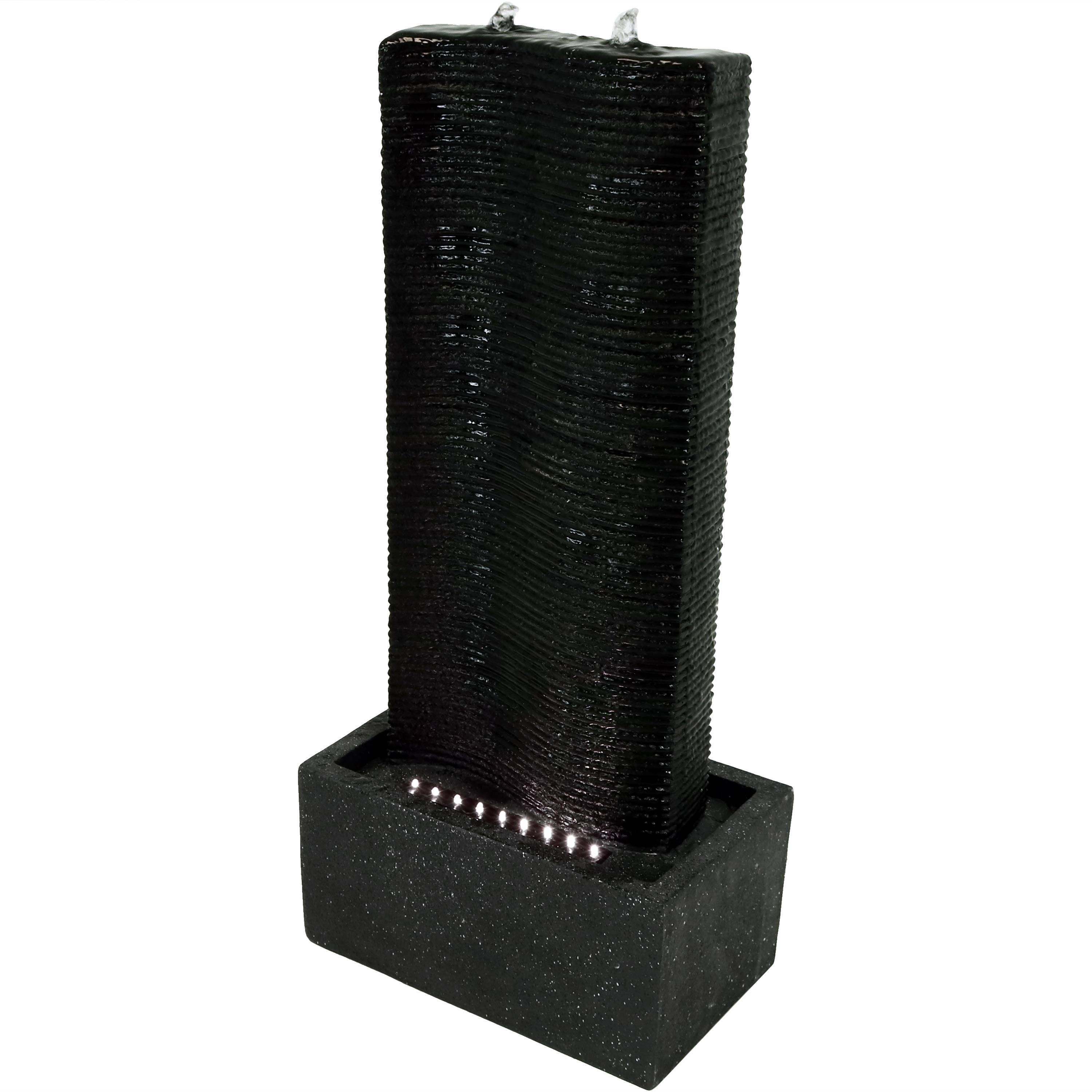 Sunnydaze 31" Rippling Tower Outdoor Water Fountain