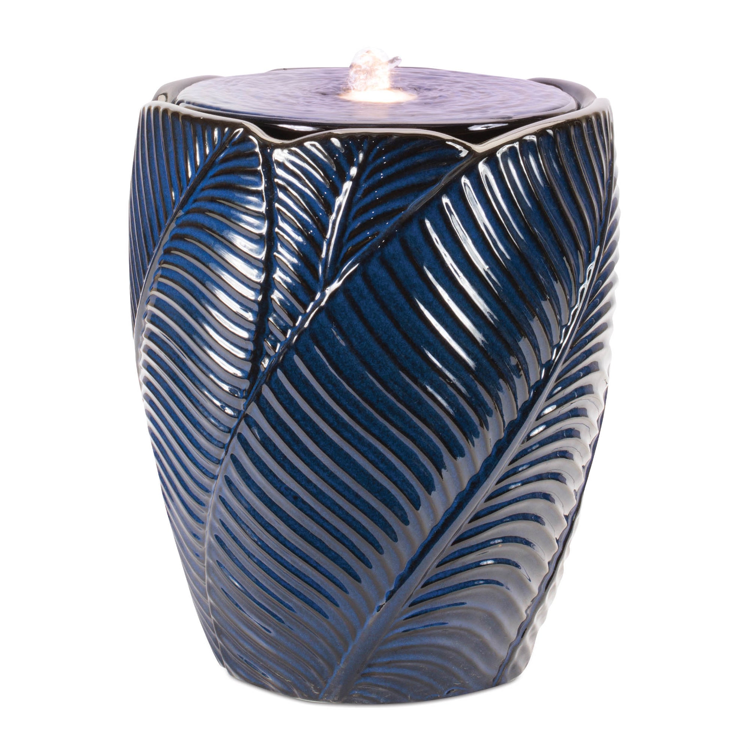 Melrose International 16”H Ceramic UL Plug Fountain with (Pump MZ20450AB) 11030DS