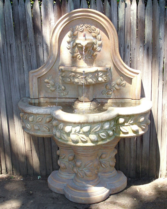 Giannini Garden Deruta Lemon Outdoor Wall Fountain 1128