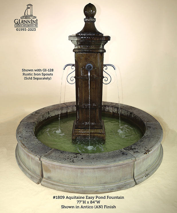 Giannini Garden Aquitaine Easy Pond Outdoor Water Fountain 1809