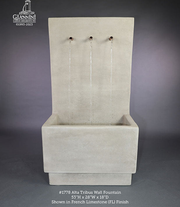 Giannini Garden Alta Tribus Outdoor Wall Fountain 1778