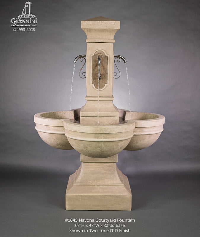 Giannini Garden Navona Outdoor Courtyard Fountain 1845