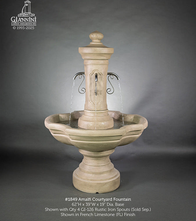 Giannini Garden Amalfi Outdoor Courtyard Fountain 1849