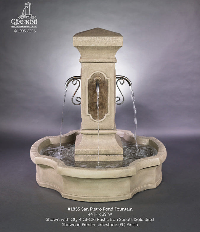 Giannini Garden San Pietro Outdoor Pond Fountain 1855C