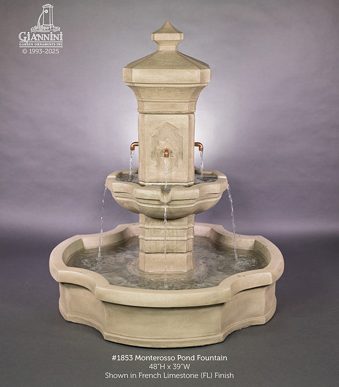 Giannini Garden Monterosso Outdoor Pond Fountain 1853