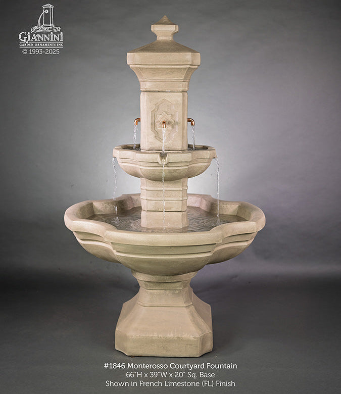 Giannini Garden Monterosso Outdoor Courtyard Fountain 1846C