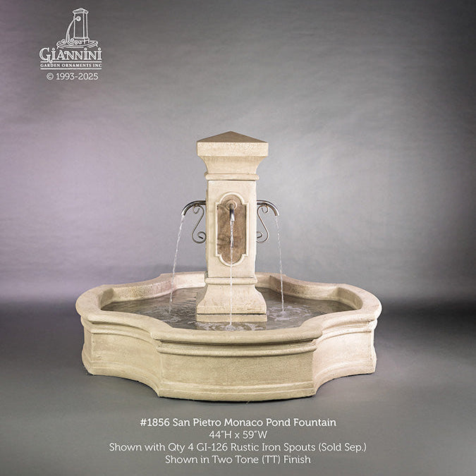 Giannini Garden San Pietro Monaco Outdoor Pond Fountain 1856C
