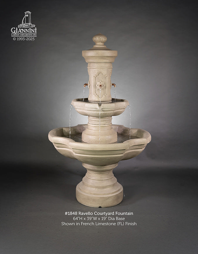 Giannini Garden Ravello Outdoor Courtyard Fountain 1848