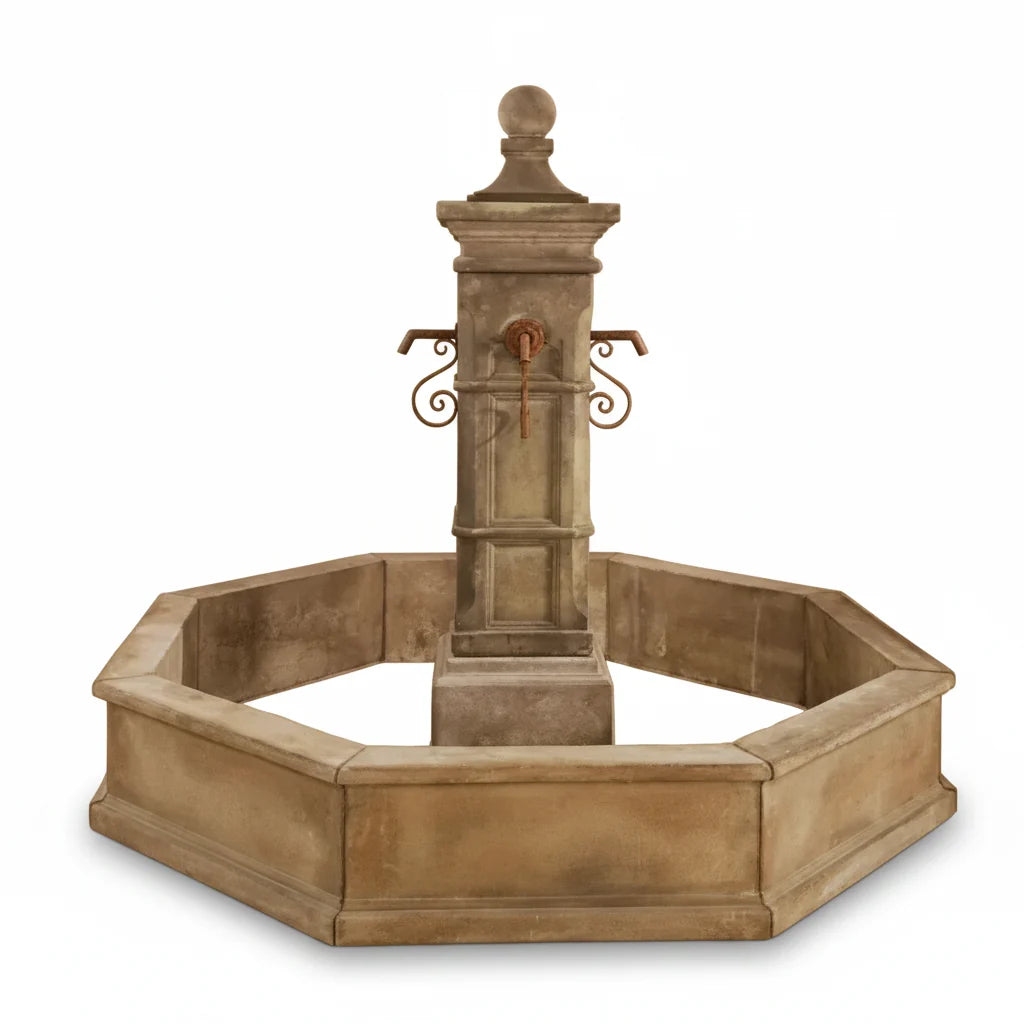 Giannini Garden Aquitaine Outdoor Pond Fountain with Loire Basin 1601C
