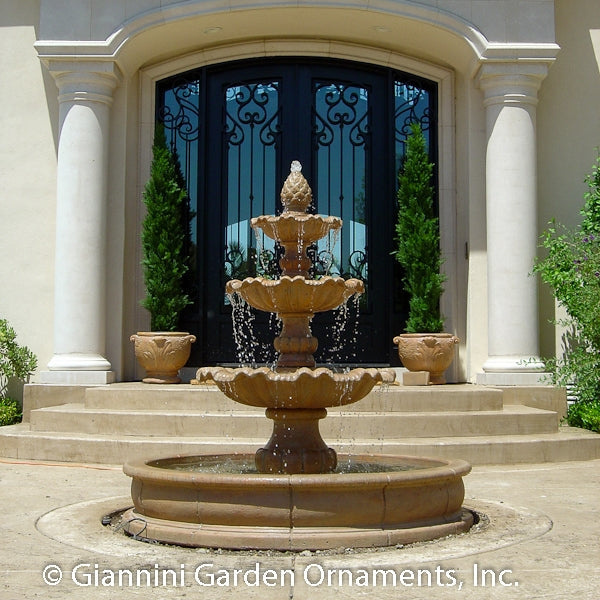Giannini Garden Garda Three Tier Outdoor Pond Fountain 1174