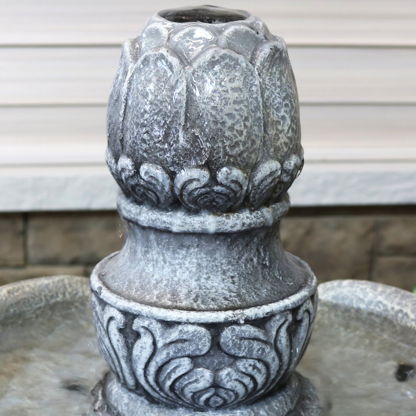 Sunnydaze 50" 2-Tier Outdoor Water Fountain French Garden Design