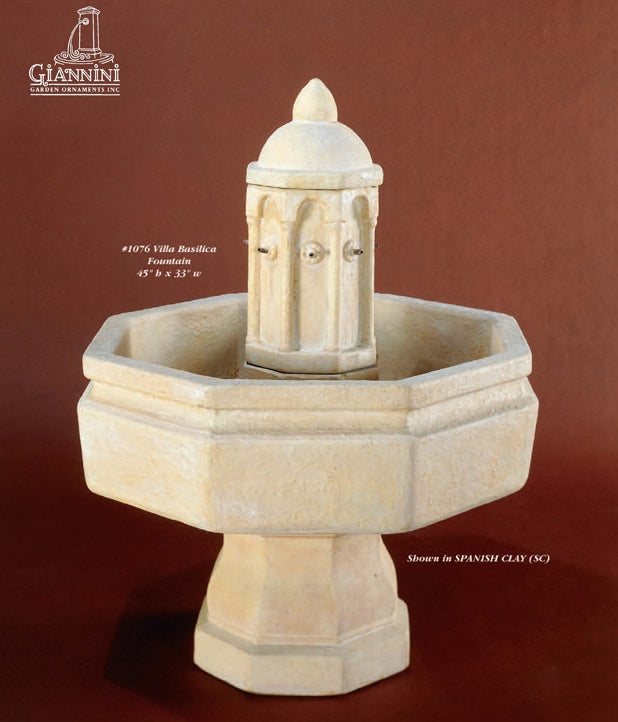 Giannini Garden Villa Basilica Outdoor Water Fountain 1076