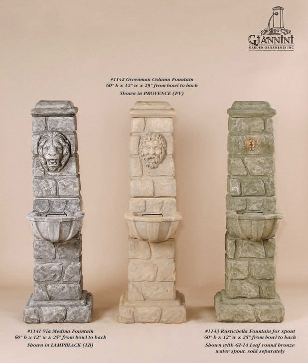 Giannini Garden Rustichella Outdoor Water Fountain For Spout 1143C
