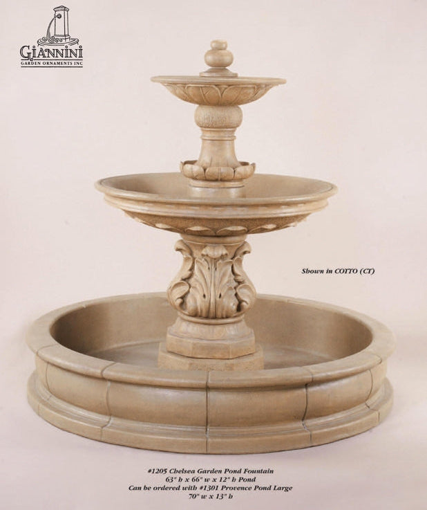 Giannini Garden Chelsea Garden Outdoor Pond Fountain 1205