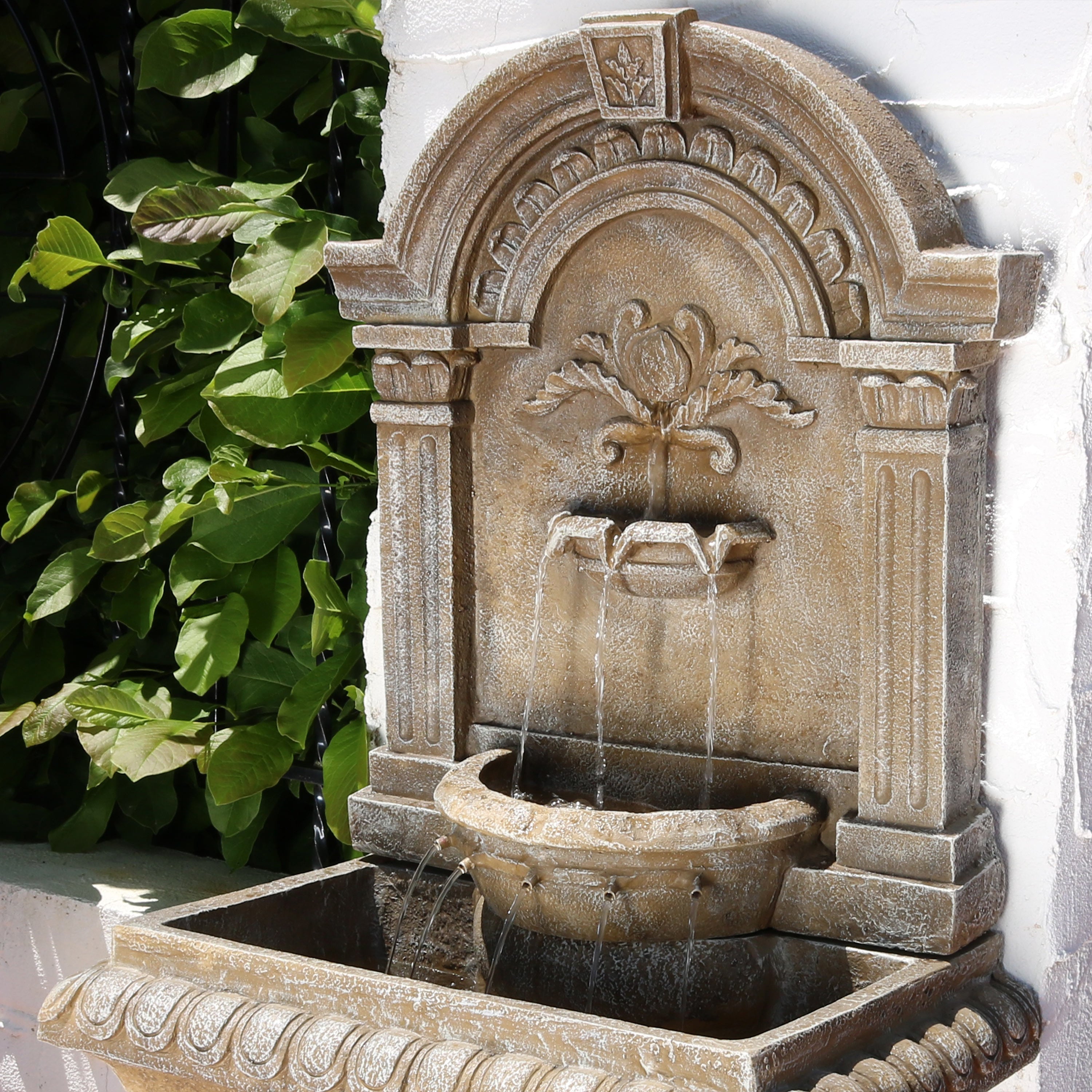Sunnydaze 51" Ornate Lavello Outdoor Water Fountain with Electric Submersible Pump