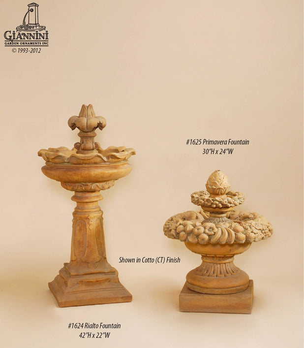 Giannini Garden Rialto Garden Outdoor Water Fountain 1624