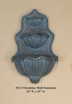 Giannini Garden Vicentina Outdoor Wall Fountain 111