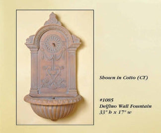 Giannini Garden Delfino Outdoor Wall Fountain 1085