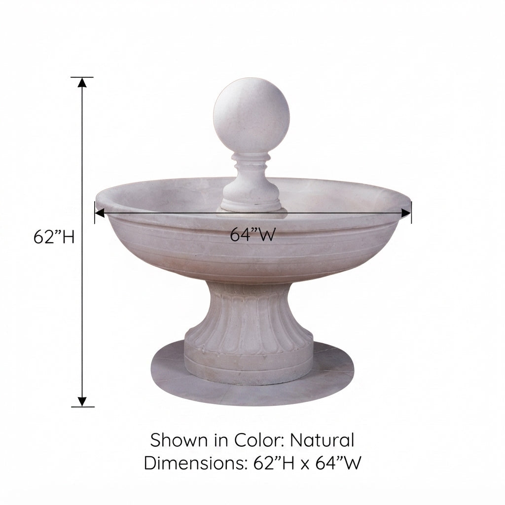 Giannini Garden Aquarum Cast Stone Outdoor Garden Fountain 1021
