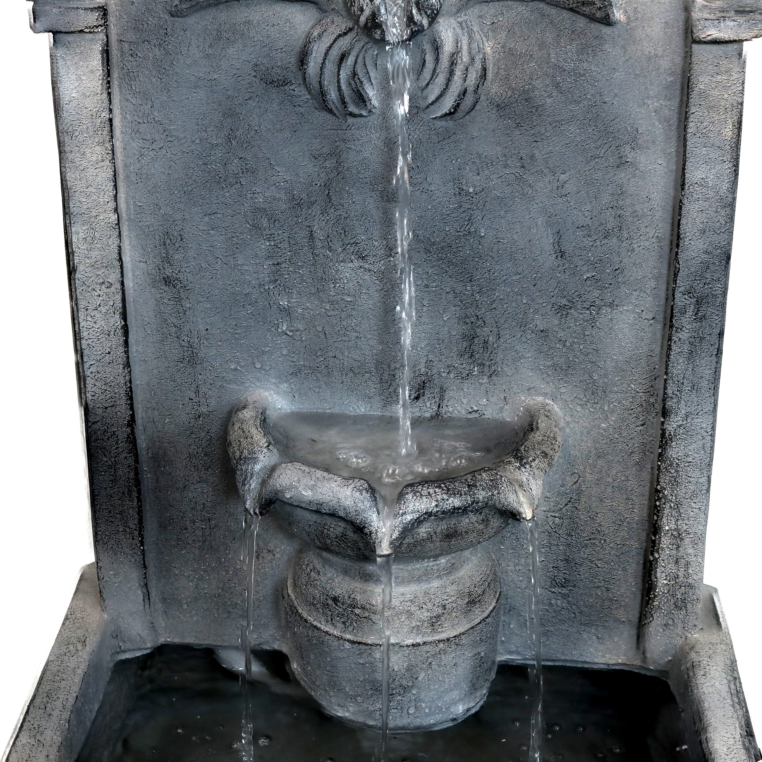 Sunnydaze 28" French-Inspired Outdoor Wall-Mounted Fountain