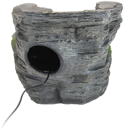 Sunnydaze 13" Shale Falls Outdoor Fountain with LED Lights