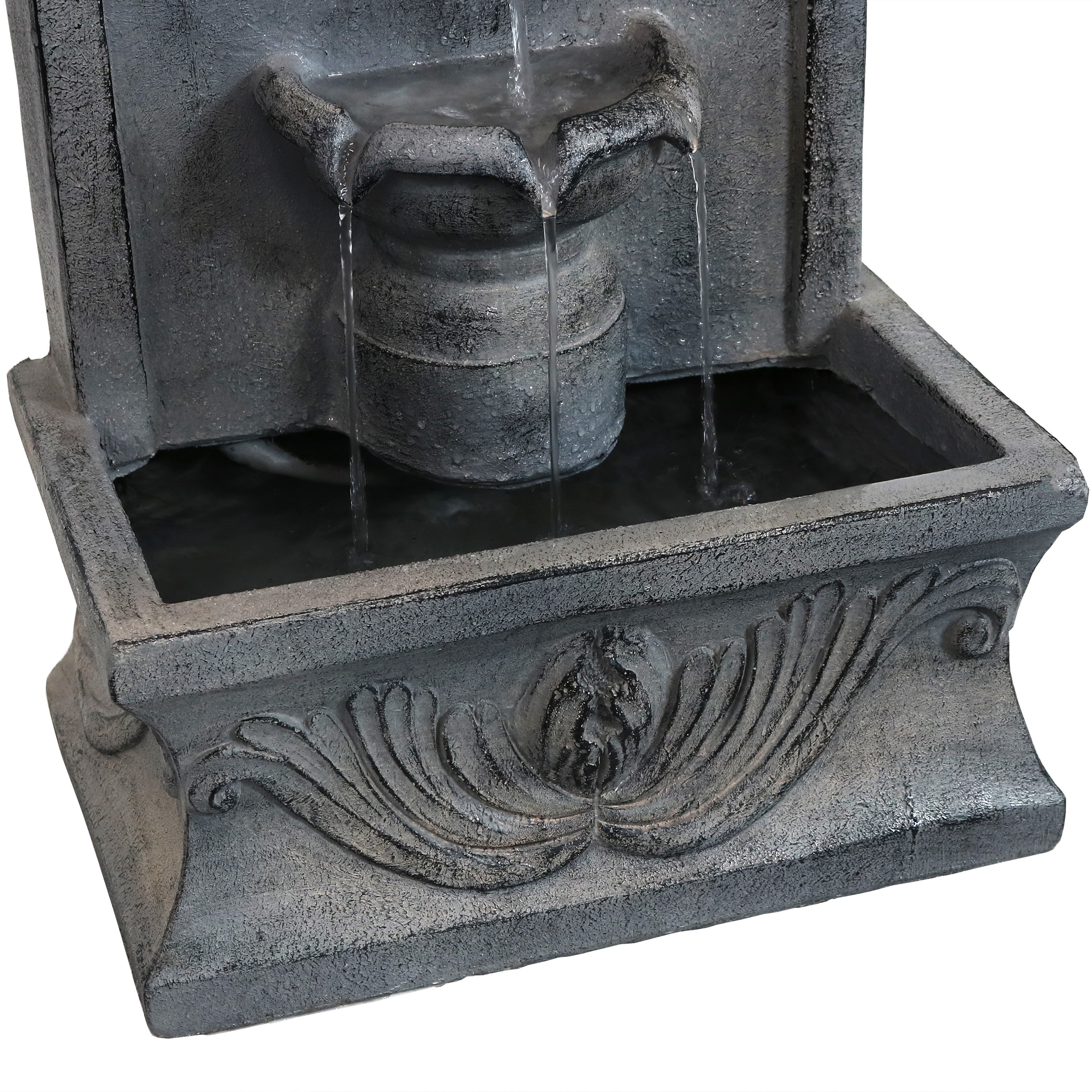 Sunnydaze 28" French-Inspired Outdoor Wall-Mounted Fountain