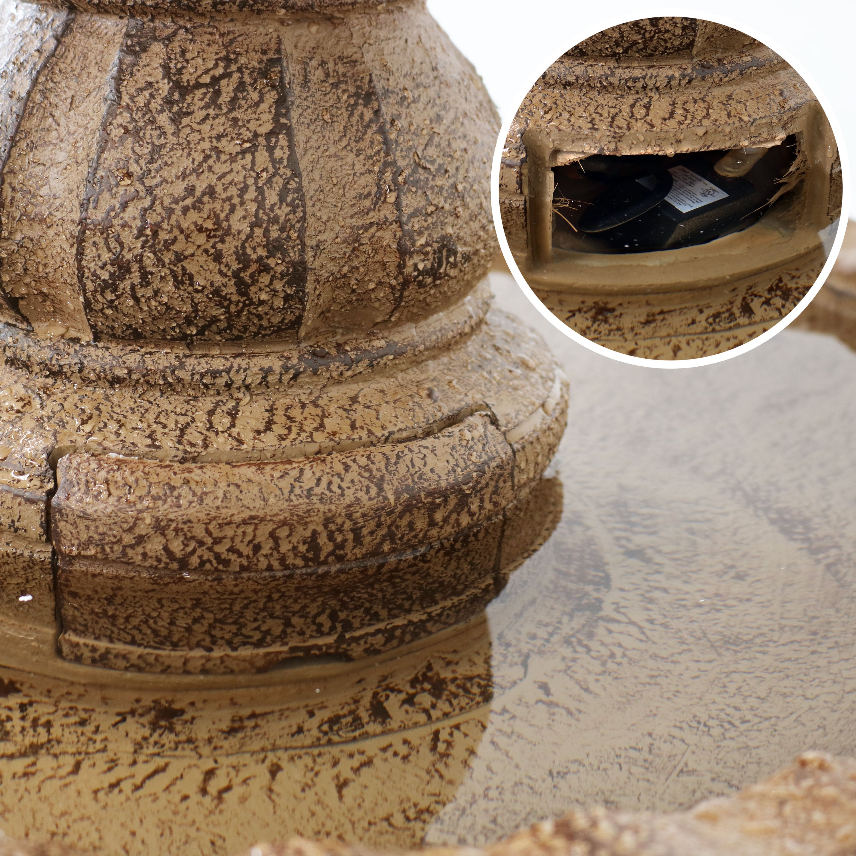 Sunnydaze 52" H 4-Tier Pineapple Outdoor Water Fountain