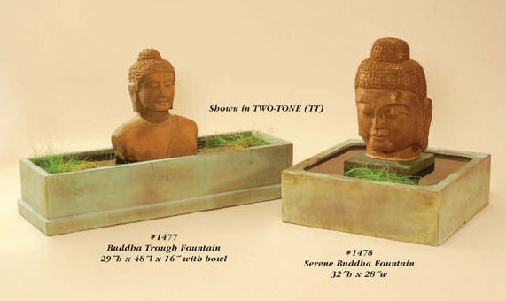 Giannini Garden Buddha Trough Outdoor Water Fountain 1477