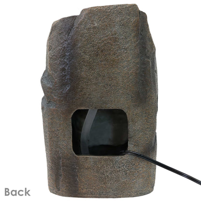 Sunnydaze 12" Cavernous Rock Tiers Indoor Tabletop Fountain