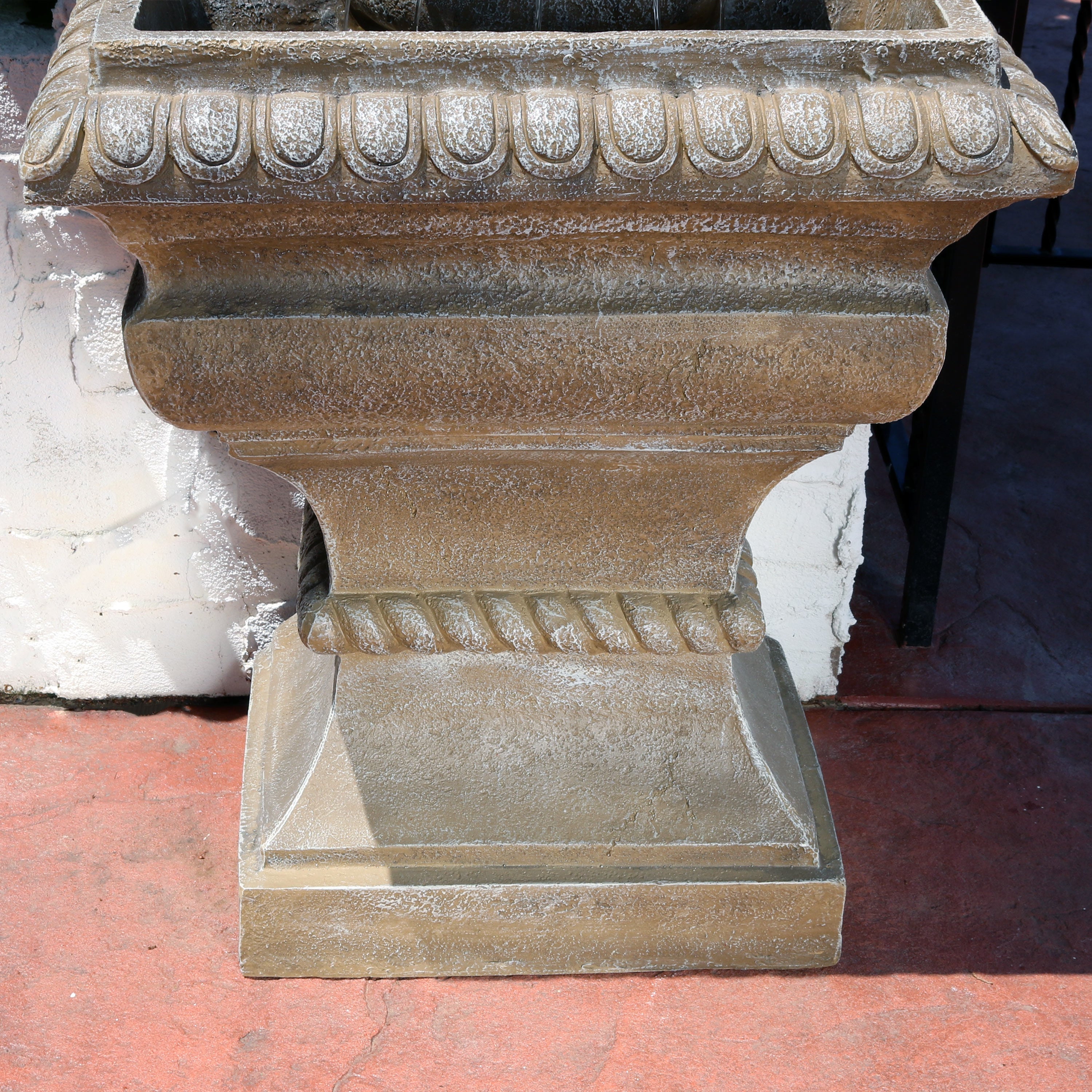 Sunnydaze 51" Ornate Lavello Outdoor Water Fountain with Electric Submersible Pump