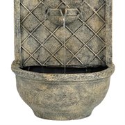Sunnydaze 26" H Messina Solar Wall Fountain with Battery Backup