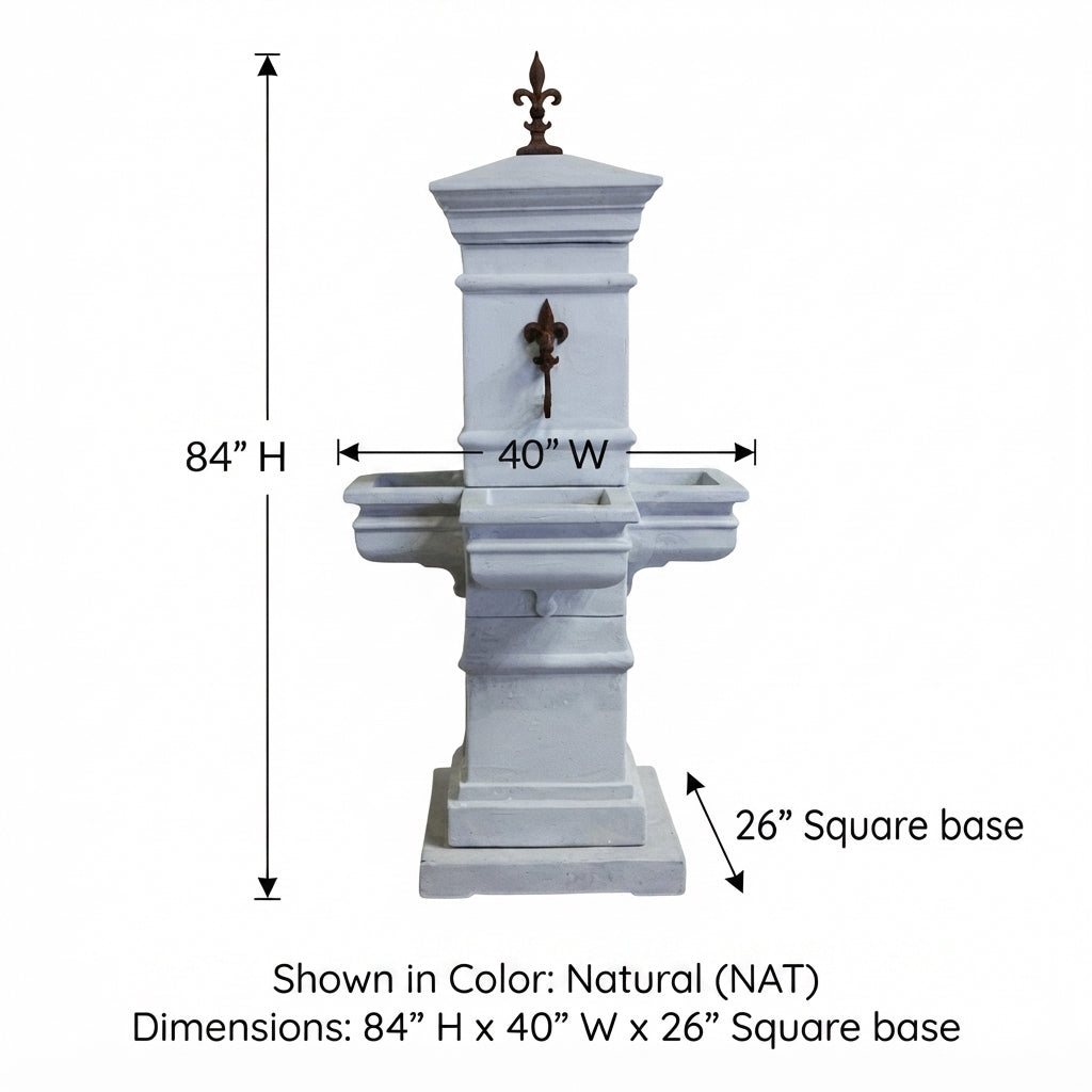 Giannini Garden Fonte Provenza Cast Stone Outdoor Garden Fountain 1657