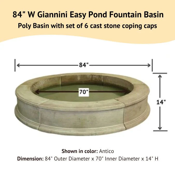 Giannini Garden Rialto Malibu Outdoor Pond Fountain 1860