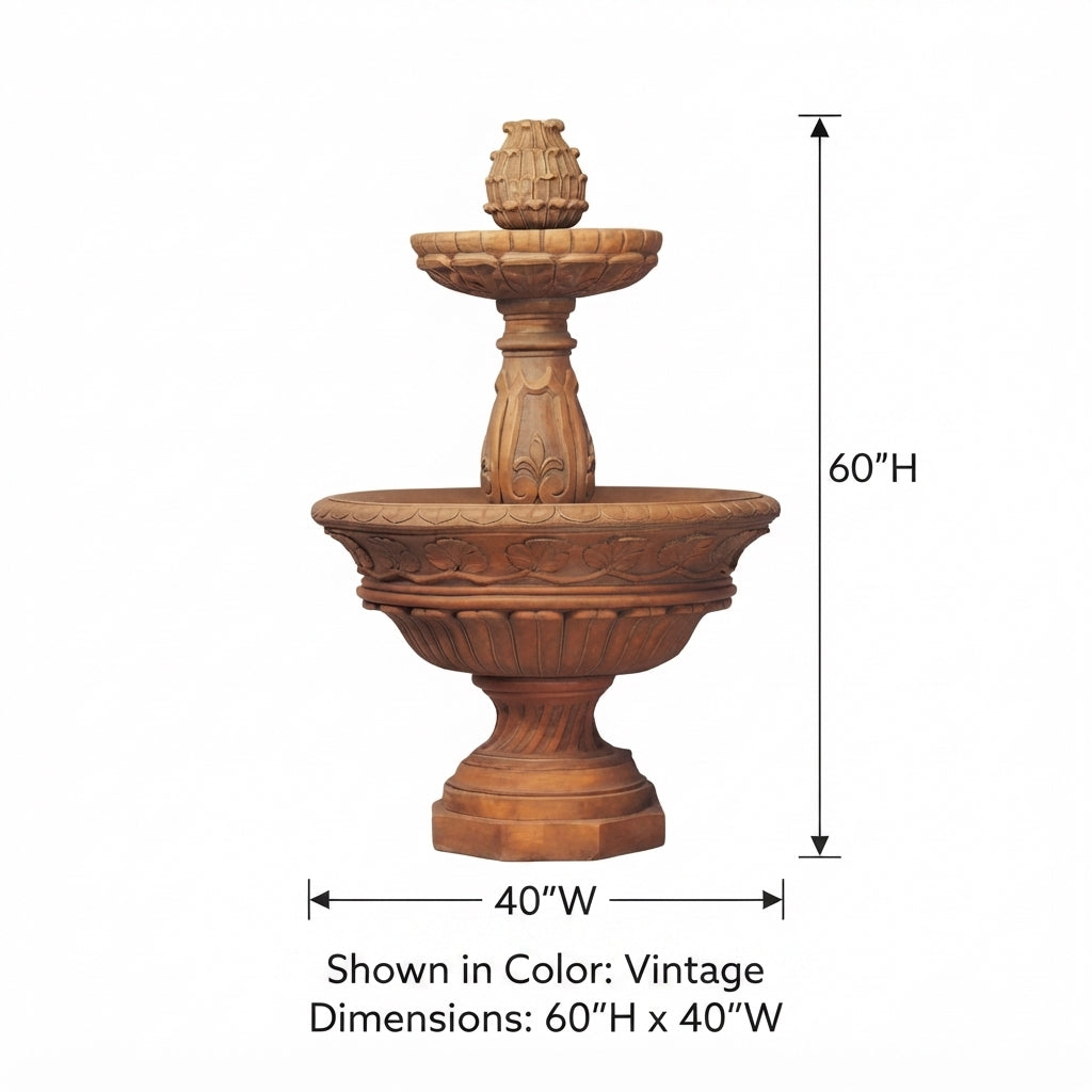 Giannini Garden Verona Tiered Outdoor Water Fountain 192