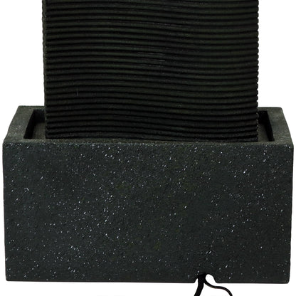 Sunnydaze 31" Rippling Tower Outdoor Water Fountain