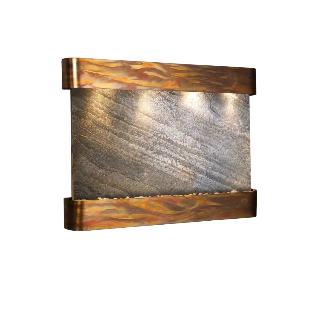 Adagio Teton Falls 45" H x 61” W Indoor Water Wall Fountain TFR1012